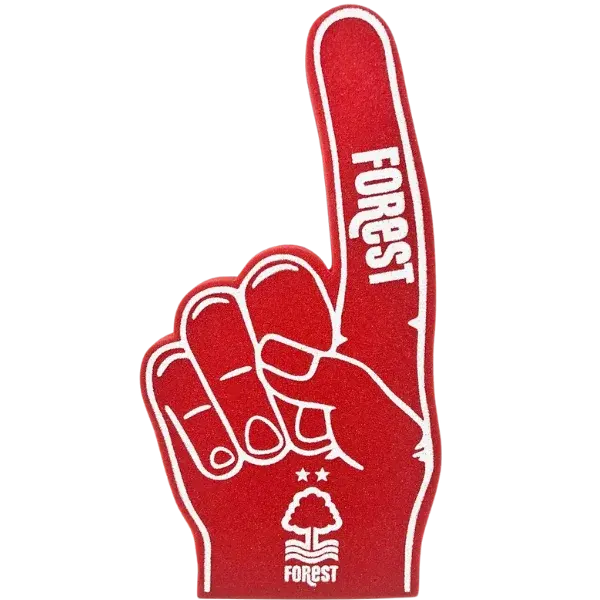 Foam Hand Single Colour Print (Red) No Background - 5